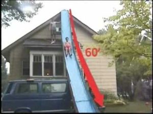 DIY Water Slide From Roof